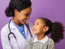 Doctor and child